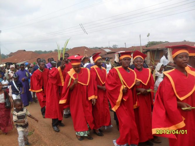 Palm Sunday outing of an Igogo church.