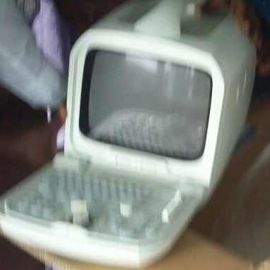 Portable ultrasound scan machine donated by Igogo Health Professionals